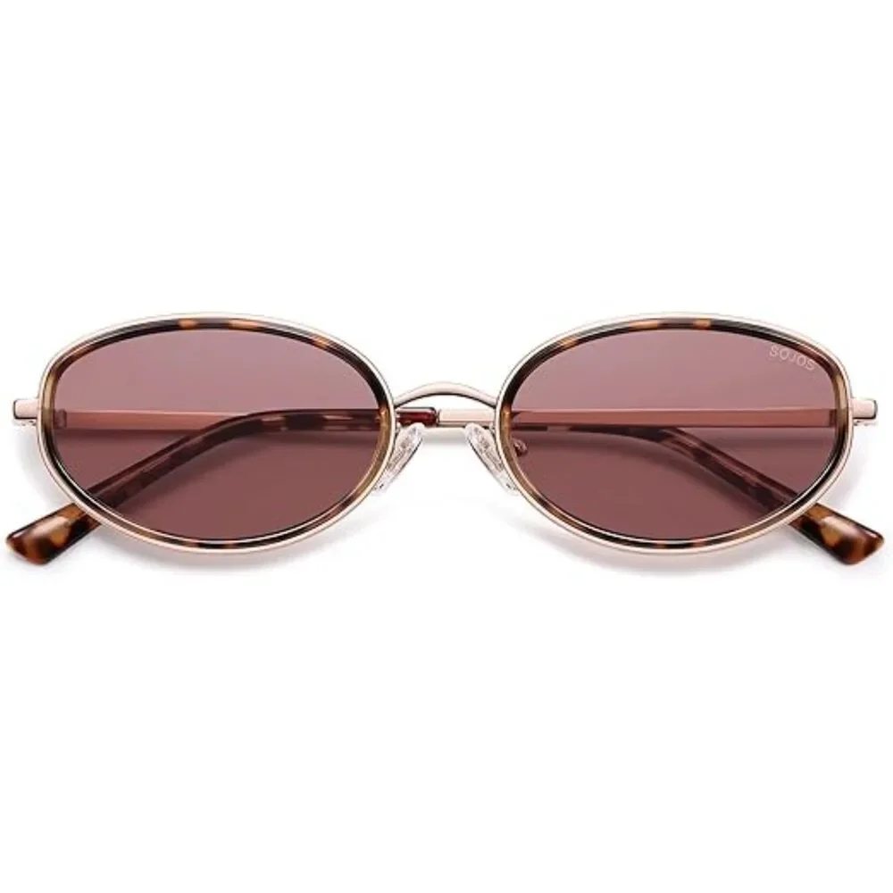 Trendy Oval Round Polarized Sunglasses for Men and Women Retro SJ1248